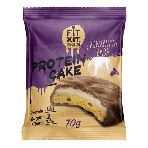 Fit Kit Protein Cake 70 г мини-набор из 3 шт Ромовая баба в Интерспорт