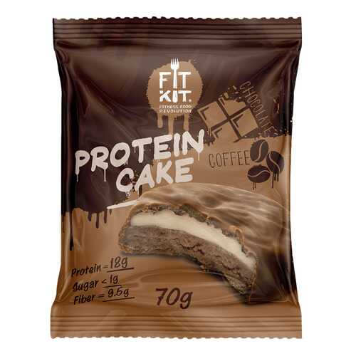 Fit Kit Protein Cake 70 г мини-набор из 3 шт Шоколад-кофе в Интерспорт