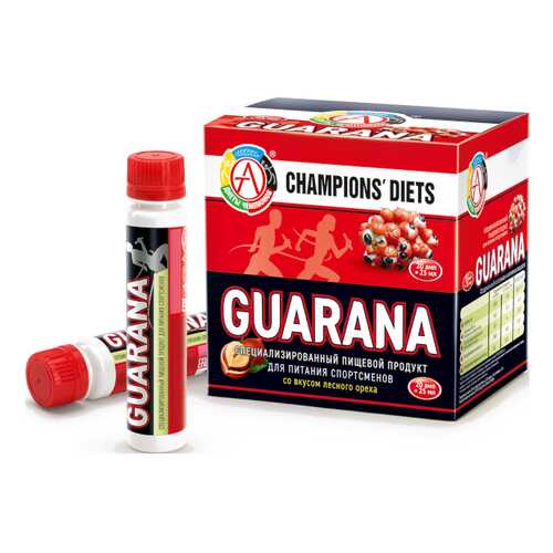 Энергетический напиток АКАДЕМИЯ-Т Champions Guarana 20 амп. по 25 мл лесной орех в Интерспорт