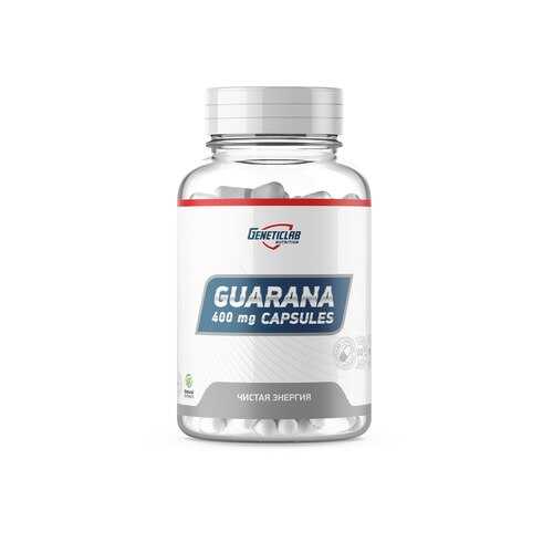 Энергетик GeneticLab Nutrition Guarana (400 мг) 60 капсул в Интерспорт