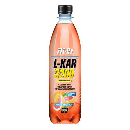 FIT-Rx Fit-RX L-карнитин L-Kar 3200, 500 мл, вкус: розовый грейпфрут в Интерспорт