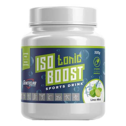 Изотонический напиток GeneticLab Nutrition Isotonic Boost 500 г лайм, мята в Интерспорт