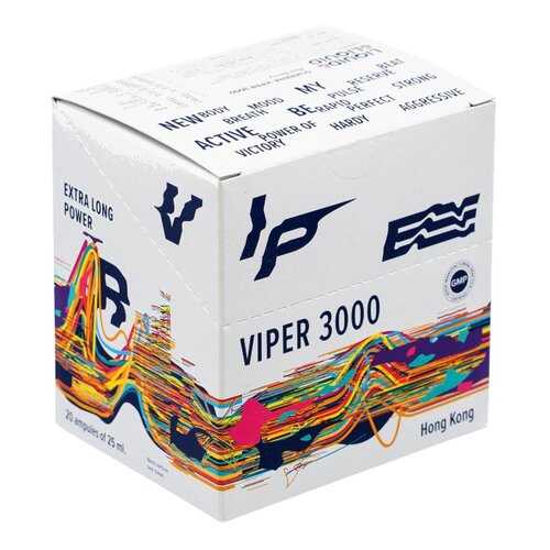 Liquid & Liquid Guarana Viper 3000, 20 шт, вкус: красная ягода в Интерспорт