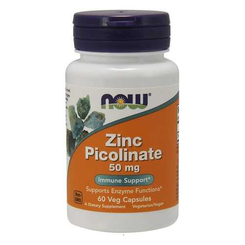 Цинк NOW Sports Zinc Picolinate 60 капсул в Интерспорт