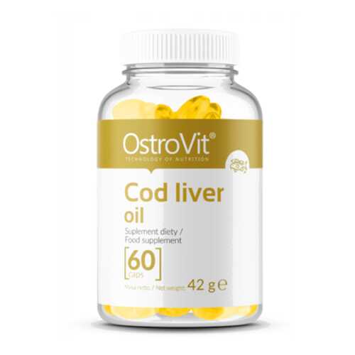 Рыбий жир Омега-3 Ostrovit Cod liver oil, 60 капсул в Интерспорт