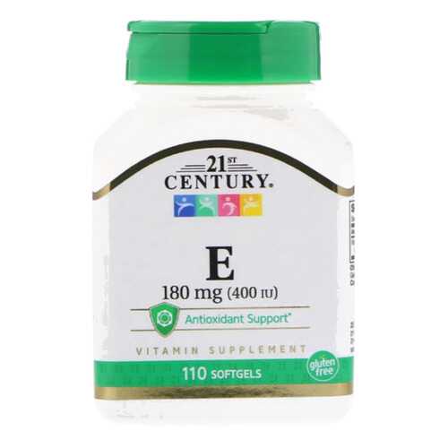 Витамин E 21st Century Vitamin E 400 110 капсул в Интерспорт