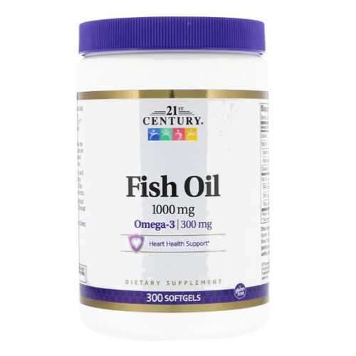 21st Century Omega 3 Fish Oil 1000 mg 300 капсул в Интерспорт