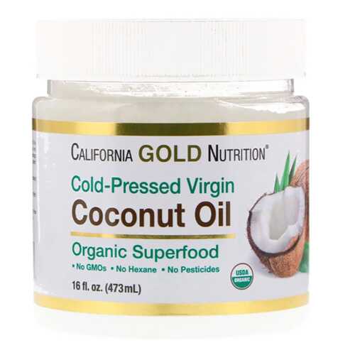 California Gold Nutrition Coconut Oil Organic Extra Virgin 473 ml в Интерспорт