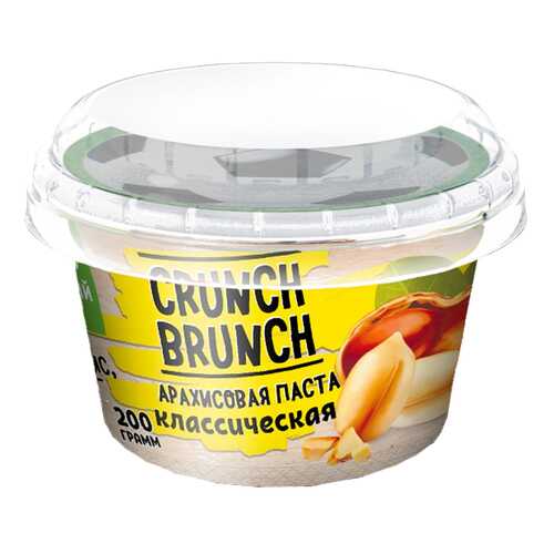 Арахисовая паста Crunch Brunch Классическая 200 г в Интерспорт