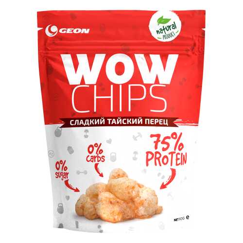 Чипсы Geon Wow Chips 30 г сладкий тайский перец в Интерспорт