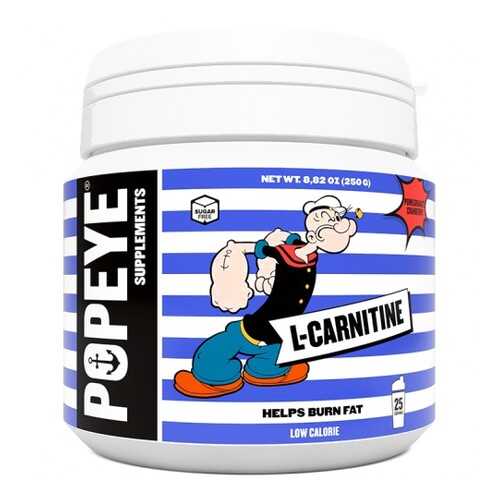 Popeye Supplements L-карнитин тартрат 250 г, цитрусовый микс в Интерспорт