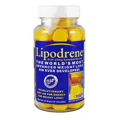 Жиросжигатель Hi-Tech Pharmaceuticals Lipodrene 25 Ephedra, 100 таблеток в Интерспорт