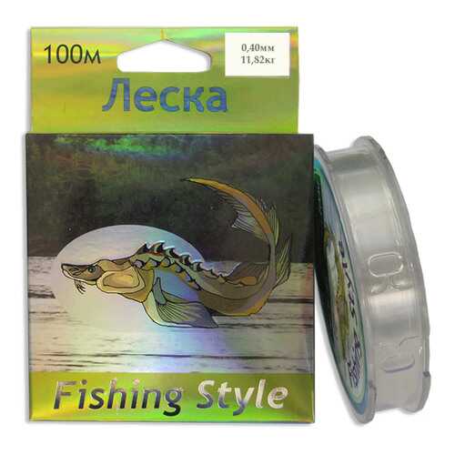 Леска монофильная Fishing Style RL2925 0,4 мм, 100 м, 11,82 кг в Интерспорт