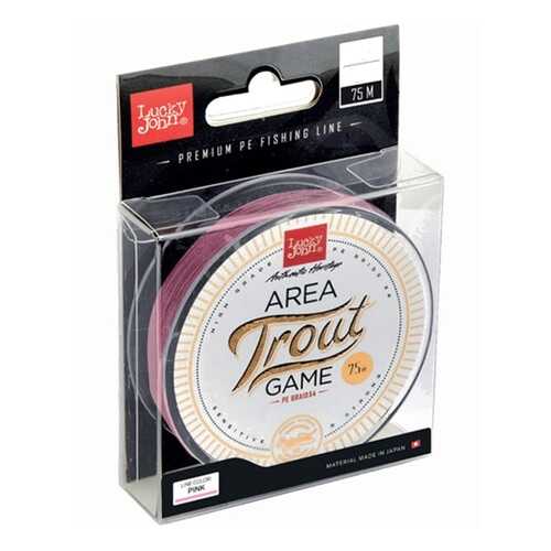 Леска монофильная Lucky John Area Trout Game Fluorocarbon 075/020, розовая в Интерспорт