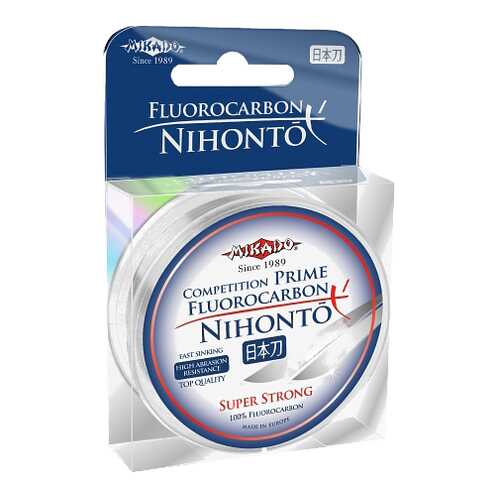 Леска монофильная Mikado Nihonto Fluorocarbon Prime 0,45 мм, 30 м, 12,22 кг в Интерспорт