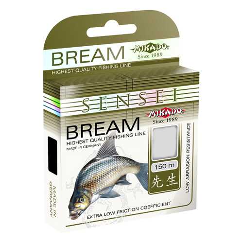 Леска монофильная Mikado Sensei Bream 0,2 мм, 150 м, 5,9 кг в Интерспорт