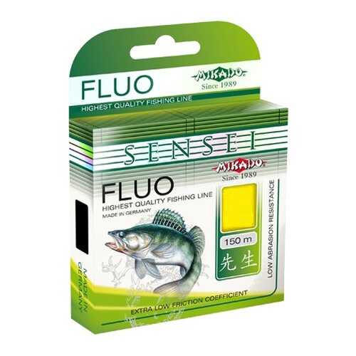 Леска монофильная Mikado Sensei Fluo 0,24 мм, 150 м, 8,1 кг в Интерспорт