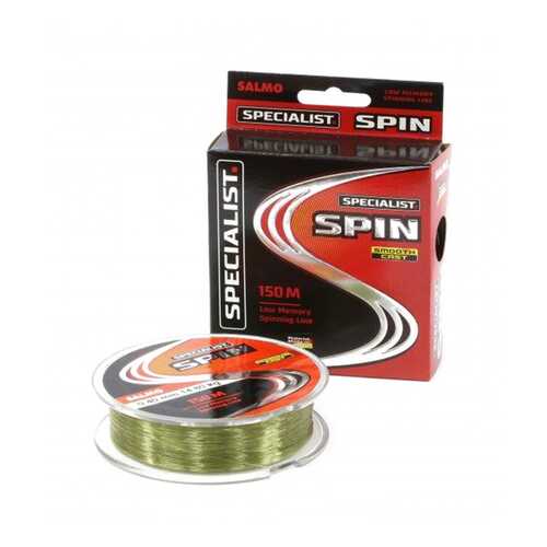 Леска монофильная Salmo Specialist Spin 0,2 мм, 150 м, 3,95 кг в Интерспорт