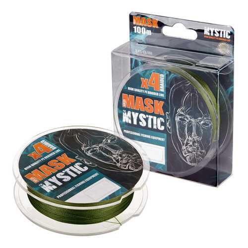 Леска плетёная AKKOI Mask Mystic X4-100 (deep green) d0,14mm (MM4DG/100-0,14) в Интерспорт