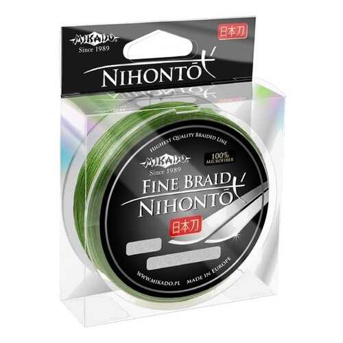 Леска плетеная Mikado Nihonto Fine 0,08 мм, 15 м, 4,95 кг green в Интерспорт