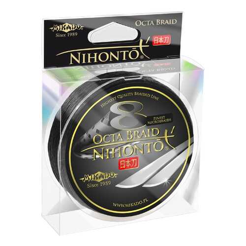 Леска плетеная Mikado Nihonto Octa 0,1 мм, 150 м, 7,75 кг black в Интерспорт