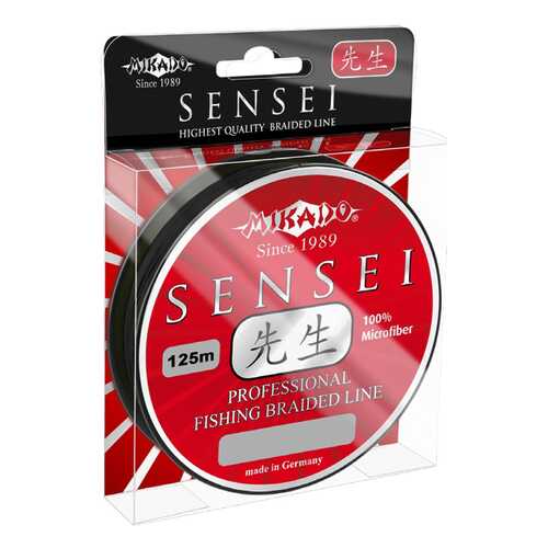 Леска плетеная Mikado Sensei 0,1 мм, 125 м, 7,3 кг black в Интерспорт