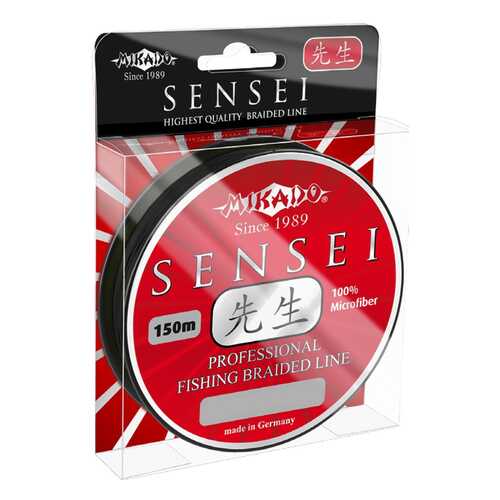 Леска плетеная Mikado Sensei 0,1 мм, 150 м, 7,3 кг black в Интерспорт