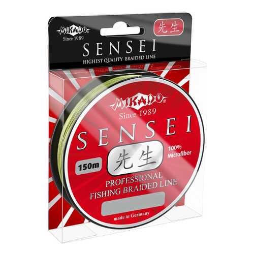 Леска плетеная Mikado Sensei 0,12 мм, 150 м, 8,7 кг green в Интерспорт