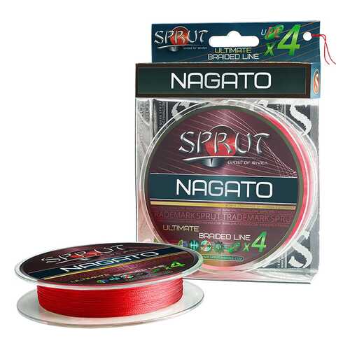 Леска плетеная Sprut Nagato Hard Ultimate x4 Hot Red 140 м, 0,12 мм, 9,1 кг в Интерспорт