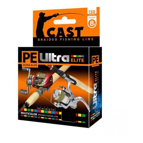 Плетеный шнур PE ULTRA ELITE CAST MULTICOLOR 150 м в Интерспорт