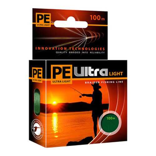 Плетеный шнур PE ULTRA LIGHT Dark Green 100 m в Интерспорт