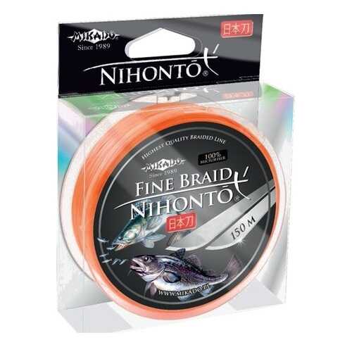 Шнур плетёный Mikado Nihonto Fine Braid Orange, 0,08 в Интерспорт