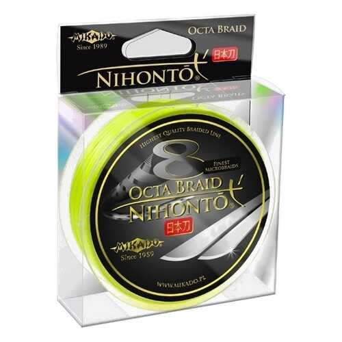 Шнур плетеный Mikado Nihonto Octa 0,12 мм, 150 м, 8,9 кг fluo в Интерспорт