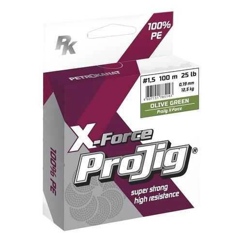 Шнур ProJig X-Force 100 м хаки в Интерспорт