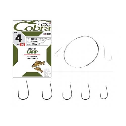 Рыболовные крючки Cobra Carp №8, 10 шт. в Интерспорт