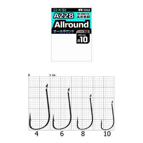 Рыболовные крючки Cobra Pro Aiiround A228 №4, 6 шт. в Интерспорт