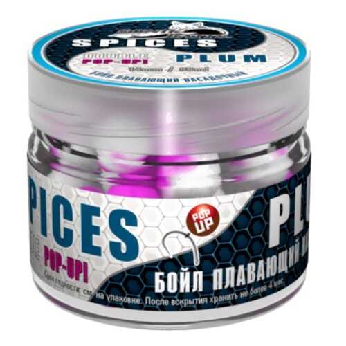 Бойлы насадочные плавающие двухцветные Sonik Baits SPICES-Plum Fluo Pop-ups 14 мм 90 мл в Интерспорт