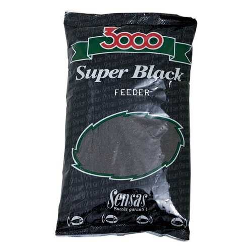 Прикормка Sensas 3000 Super Black Feeder, 1 кг в Интерспорт