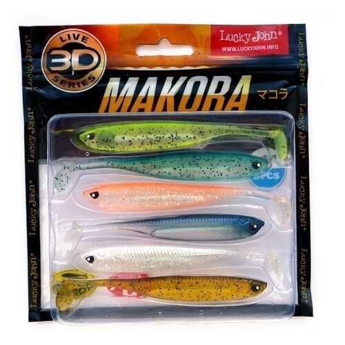 LUCKY JOHN Виброхвосты Lj 3D Series Makora Shad Tail 4.0In (10,00)/mix1 6Шт. в Интерспорт