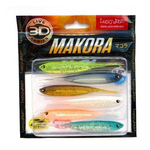 LUCKY JOHN Виброхвосты Lj 3D Series Makora Split Tail 4.0In (10,00)/mix1 6Шт. в Интерспорт