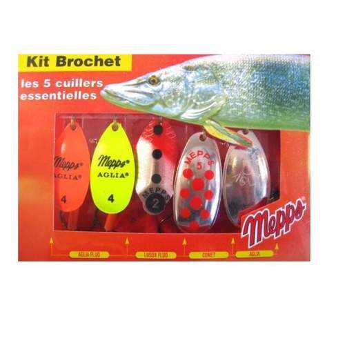 Набор блесен Kit Brochet на Щуку MEPPS 5шт в Интерспорт