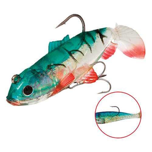 Виброхвост оснащенный Mikado Crystal Fish WXH-63 6 см, 64, 2 шт. в Интерспорт