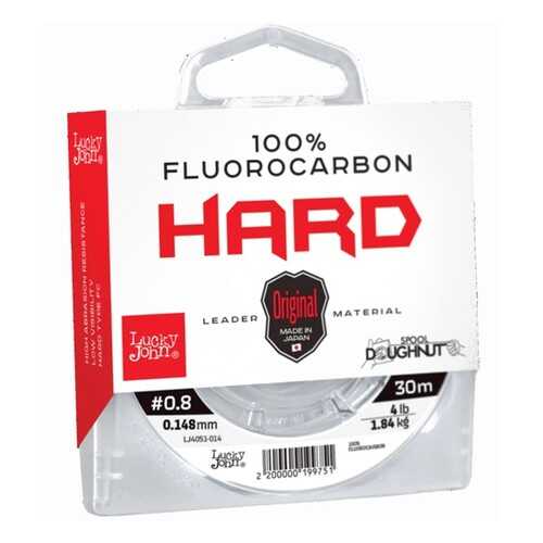 Леска монофильная Lucky John Fluorocarbon Hard 0,15 мм, 30 м, 1,84 кг в Интерспорт