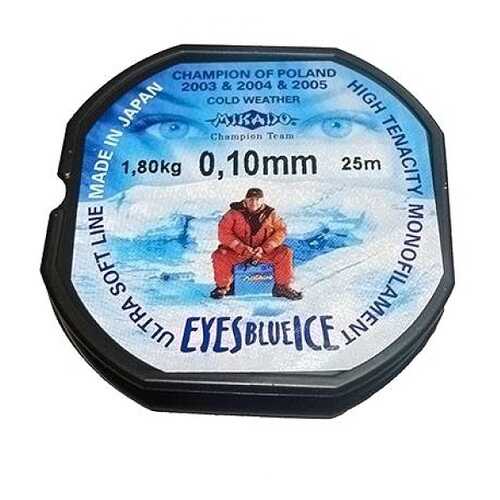 Леска монофильная Mikado Eyes Blue Ice 0,1 мм, 25 м, 1,8 кг в Интерспорт