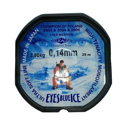 Леска монофильная Mikado Eyes Blue Ice 0,14 мм, 25 м, 2,9 кг в Интерспорт