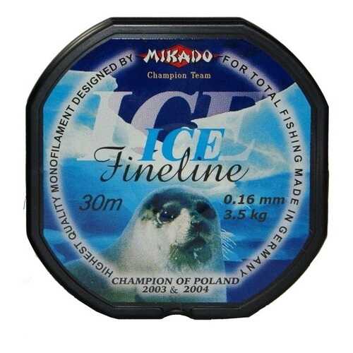 Леска монофильная Mikado FineLine Ice 0,16 мм, 30 м, 3,5 кг в Интерспорт