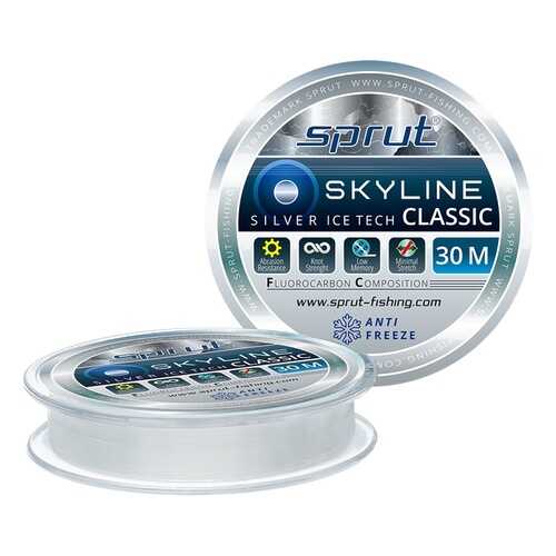 Леска монофильная Sprut Skyline Classic Silver, 30 м, 0,145 мм, 4,05 кг в Интерспорт