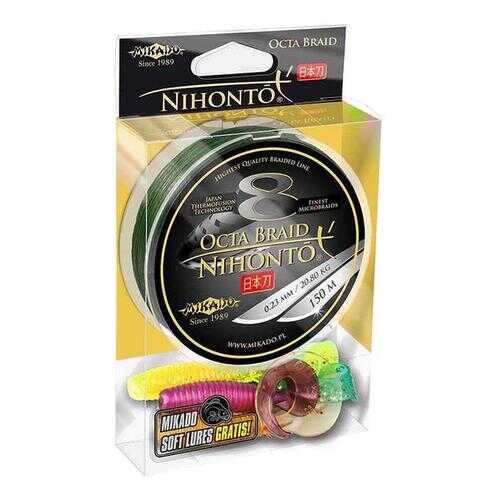 Шнур плетеный Mikado Nihonto Octa Braid 0,3 мм, 150 м, 29,9 кг green в Интерспорт