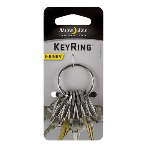 Набор карабинов Nite Ize S-Biner KeyRing Steel Stainless KRGS-11-R3 в Интерспорт