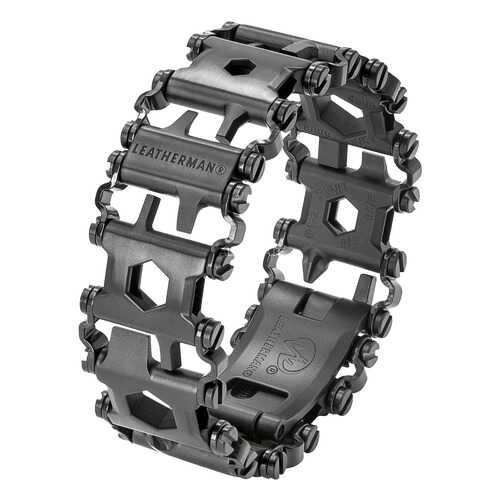 Браслет-мультитул Leatherman Tread 832324 160 мм черный, 29 функций в Интерспорт